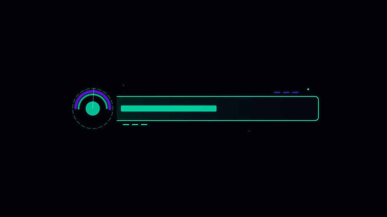Animazione grafica futuristica per lower third digitale