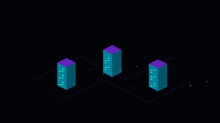 Isometric Animation of Connected Data Servers in Digital Network