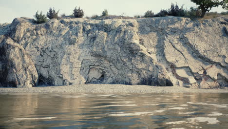 majestic rock formation along australias rocky coastline