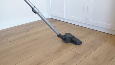 vacuuming hardwood floors