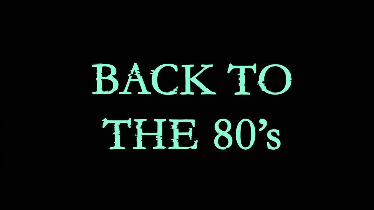 글리치 효과를 사용하여 80년대 텍스트로 돌아가기