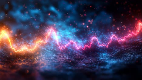 vibrant waves of sound and light. vibrant waves of sound and light create a stunning visual effect with dynamic colors and energetic patterns.