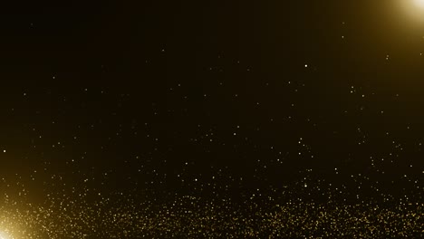 particles gold glitter bokeh award dust abstract background loop