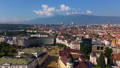 Flyover-Sofia,-Bulgaria