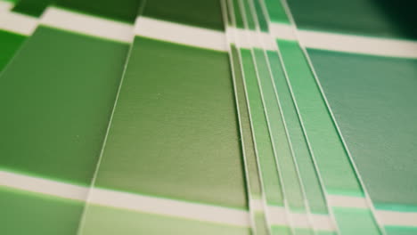 green paint swatches