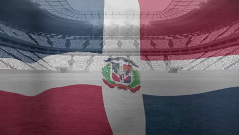 Animation-of-flag-of-dominican-republic-over-sports-stadium