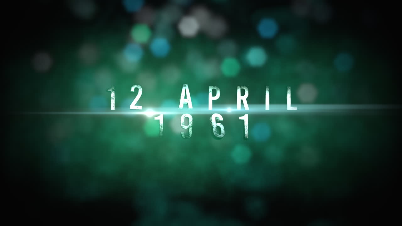 1961년 4월 12일 은하계의 화려한 색종이와 빛