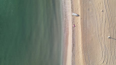 ocean coast aerial drone shot