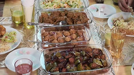 family dinner buffet