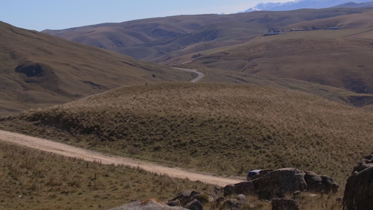 Mountain Road with SUV