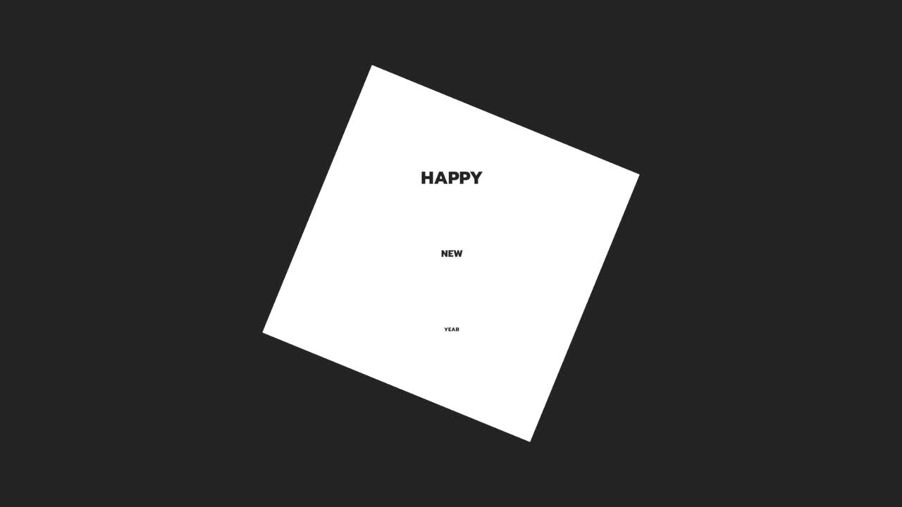 블랙 모던 그라디언트 의 프레임 에 새해 축하 문자
