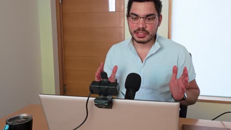 professional on virtual business call