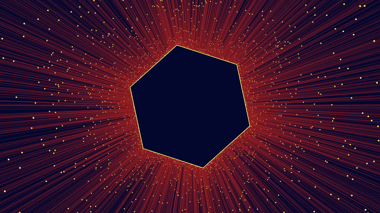 diseño abstracto negro y naranja vibrante con patrón de diamante radiante