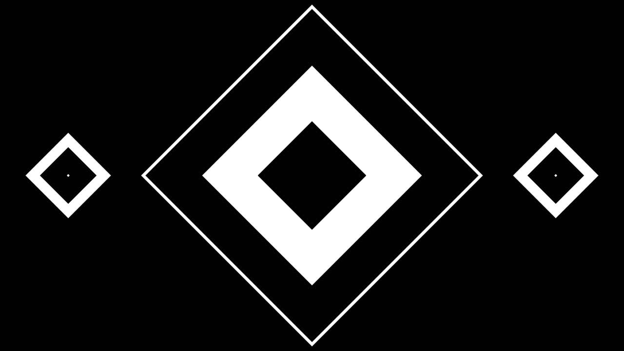 Dynamic Abstract Diamond Shapes Animation Transition