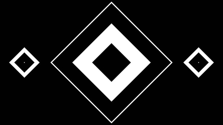 Dynamic Abstract Diamond Shapes Animation Transition