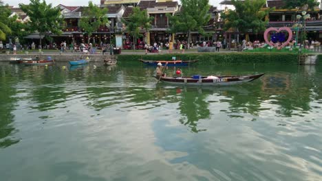 hoi an, vietnam: a picturesque river scene