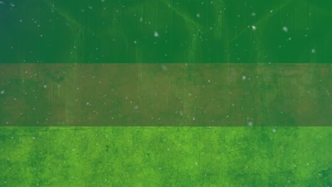 Animation-of-falling-white-molecules-over-green-background