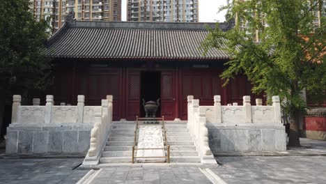 Confucian-temple-building,-ancient-Chin