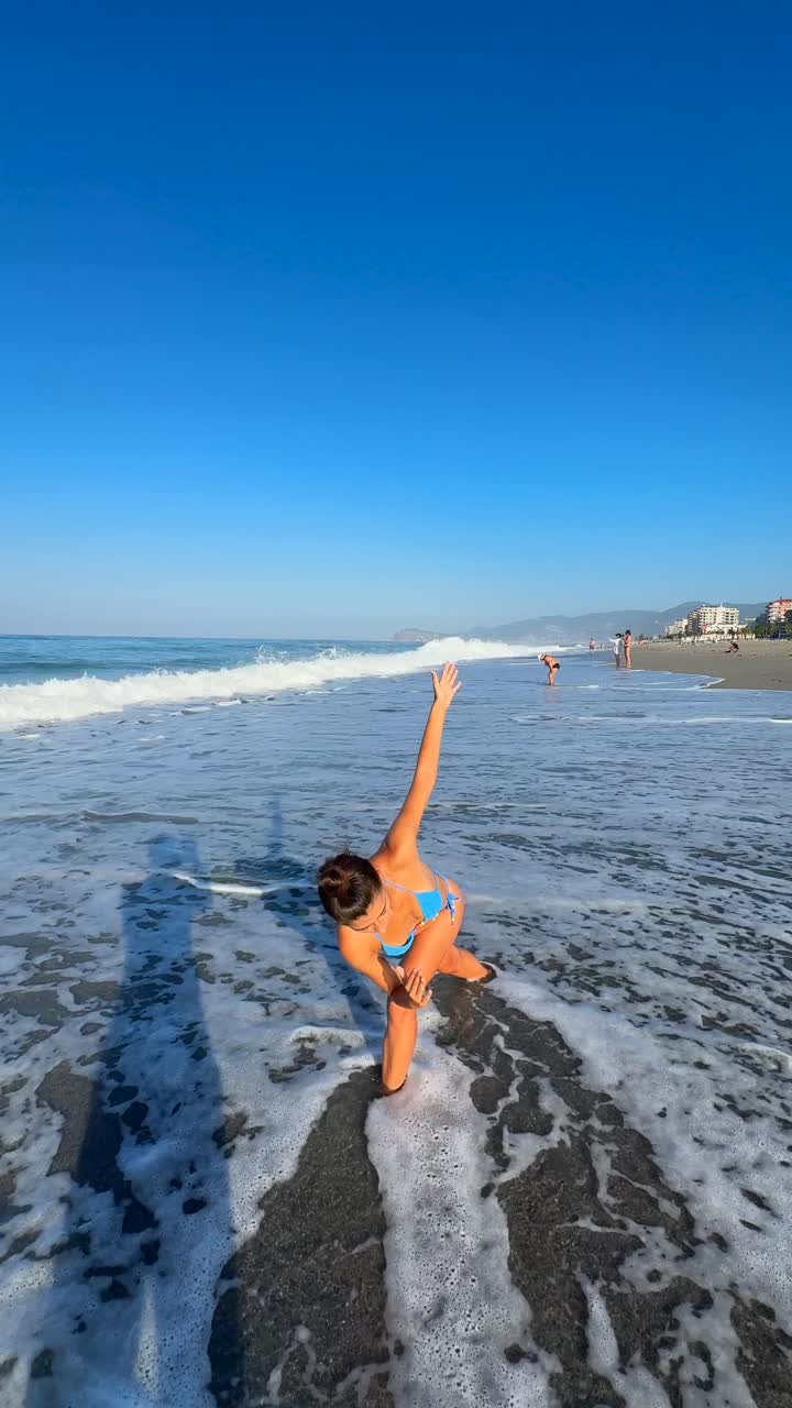 Woman Posing on Beach