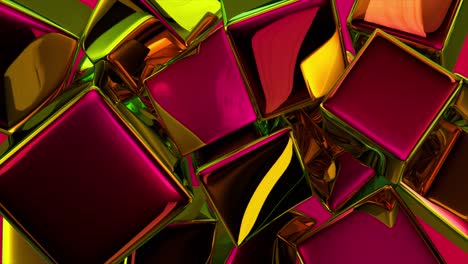 abstract geometric cubes in vibrant colors