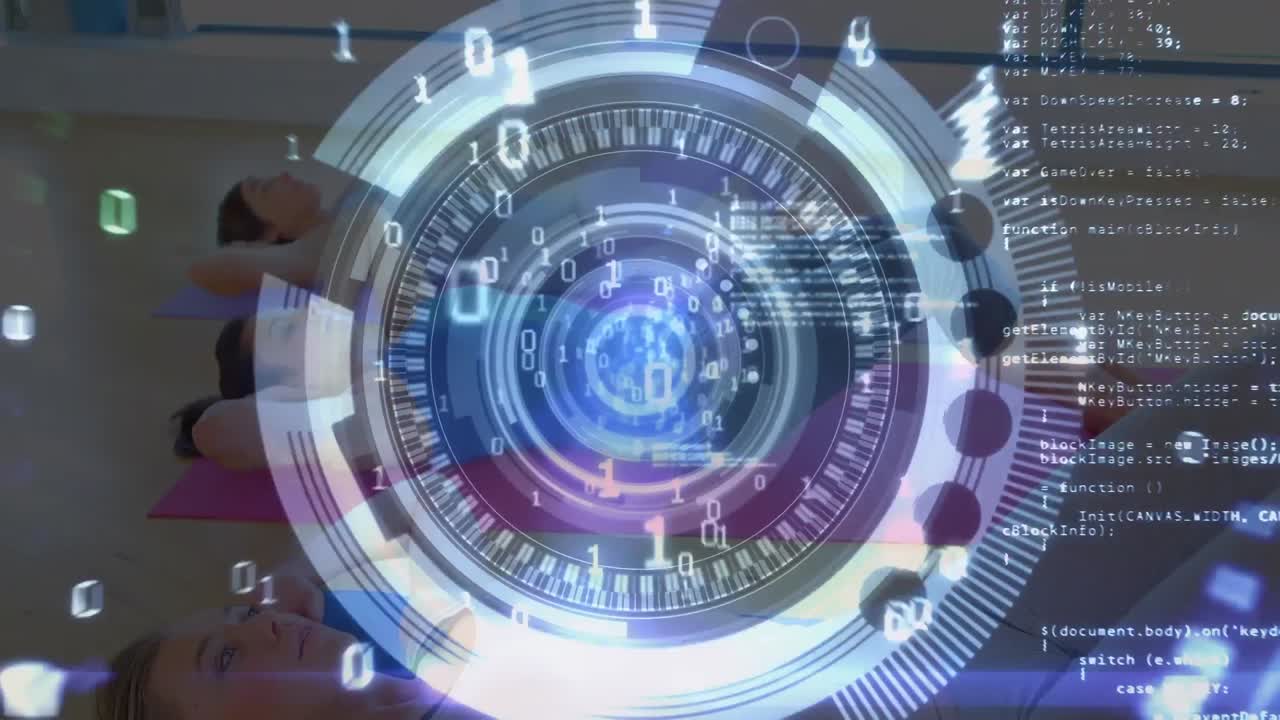 animación de la exploración del alcance sobre las personas que hacen ejercicio