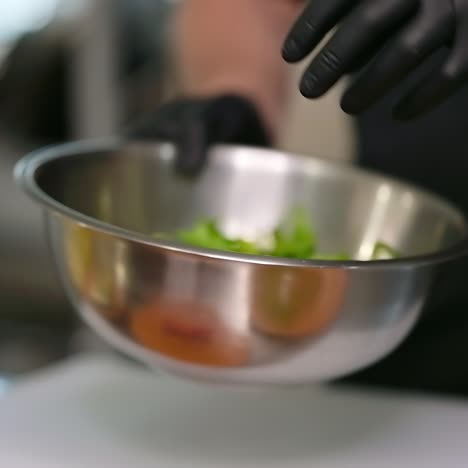 work in the restaurant kitchen