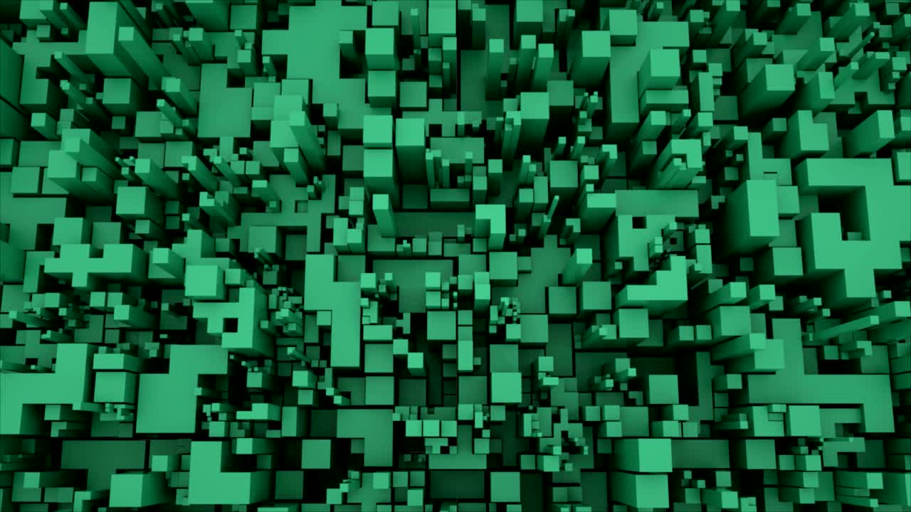 el fondo del cubo de tecnología abstracta de 4k.