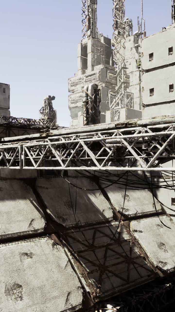 Cantiere edile con gru sugli edifici e lavoratori in quota