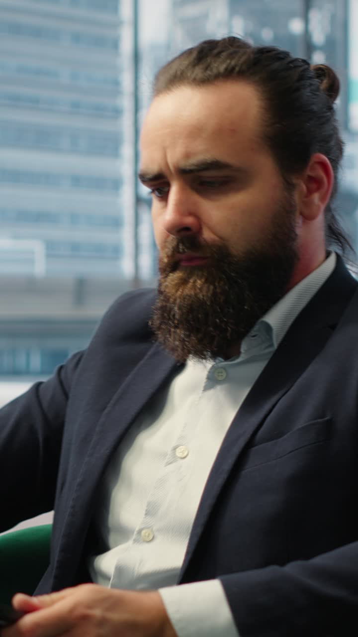 Vertical Video Powerful CEO sets work environment for maximum productivity