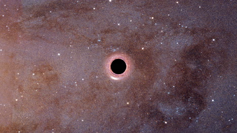 black hole visible through gravitational lensing, elements of this image furnished by nasa