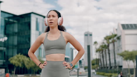 woman taking a break after exercising