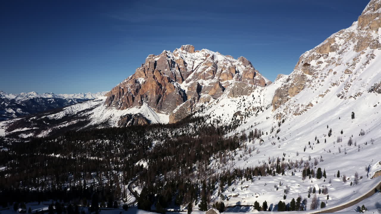 Snowy Dolomites Mountain Range