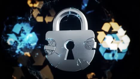 recycled security lock