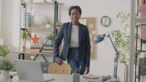 young woman in modern office