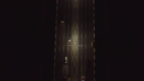 road bridge at night drone 08