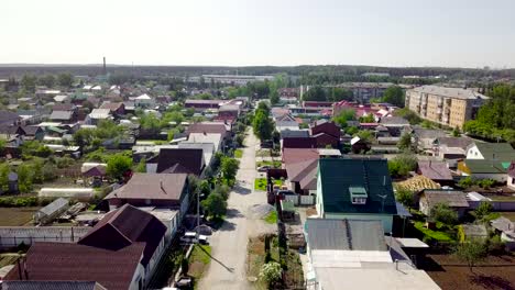 área residencial de una ciudad pequeña