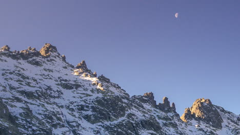 winter sunrise at gredos mountains