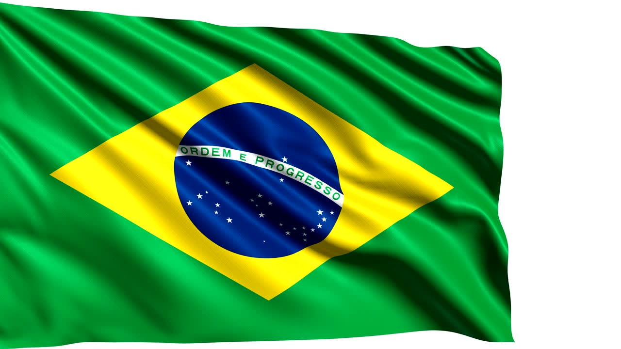 Bandeira do Brasil (em loop, canal alfa)