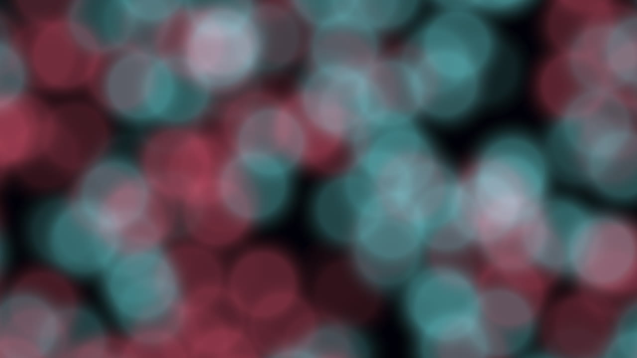Circles in a blurred pattern red and blue circles overlapping in a circular arrangement
