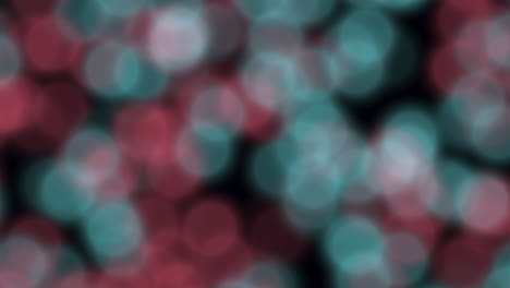 circles in a blurred pattern red and blue circles overlapping in a circular arrangement