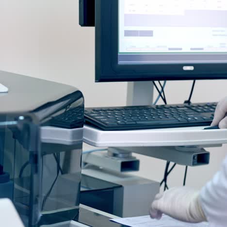 modern laboratory for blood test