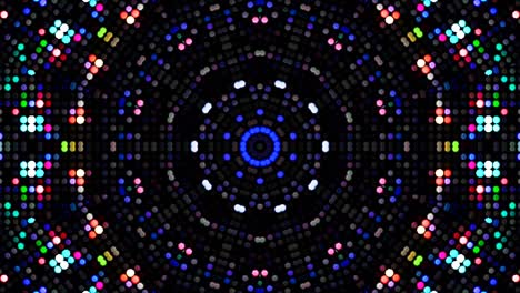 hermoso caleidoscopio abstracto que brilla, una luz radiante que regula los movimientos sutiles