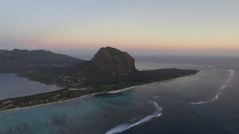 le morne brabant mountain aerial mauritius