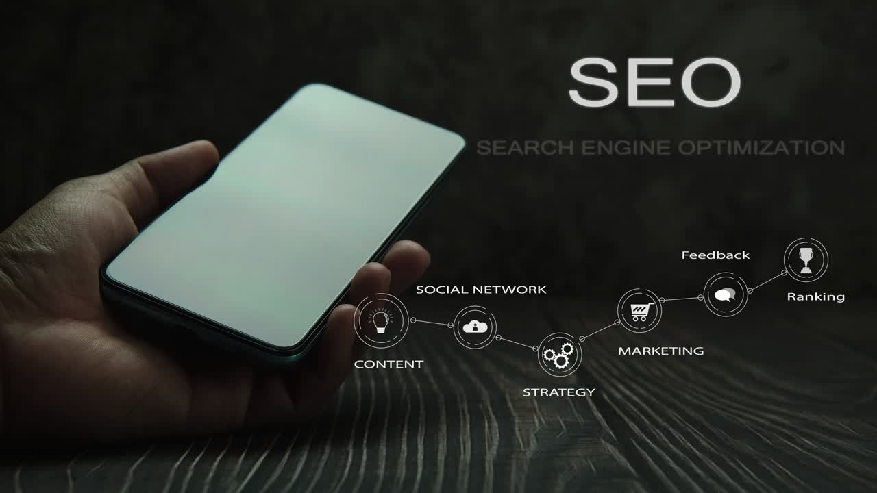 Filmato di marketing online per siti web e SEO sui social media