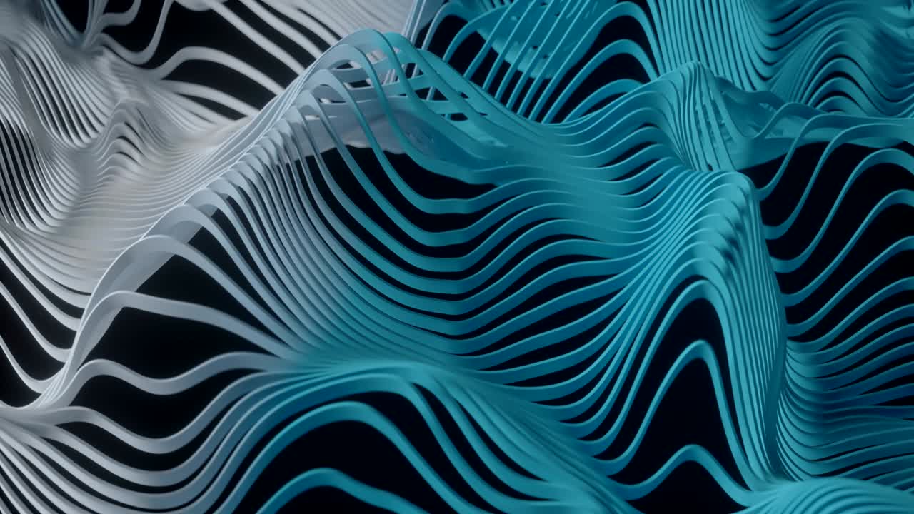 4K Abstract Depiction of a Digital Network.