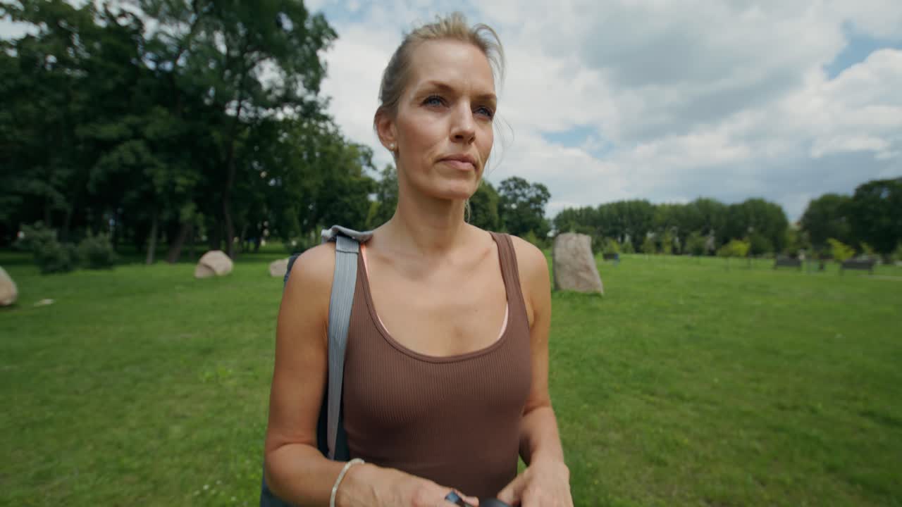 Woman in park