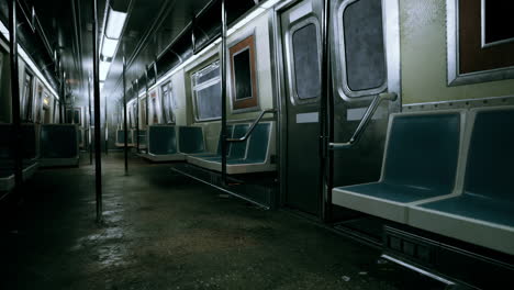 vagón de metro vacío