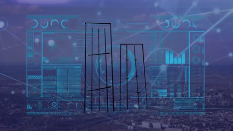 Animation-Der-Datenverarbeitung-über-Zeichnung