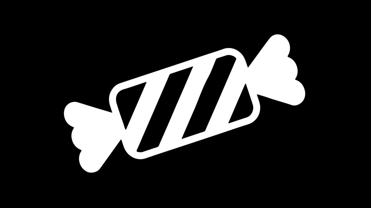 candy icon vintage twitched bad signal animation. 캔디 아이콘 빈티지 트위치 나쁜 신호 애니메이션.