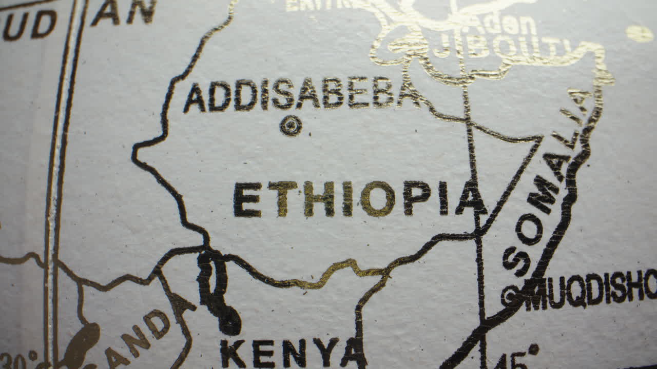 Map of Ethiopia and Surrounding Countries